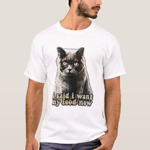 Roligt katt-meme för kattälskare och killeägare t shirt