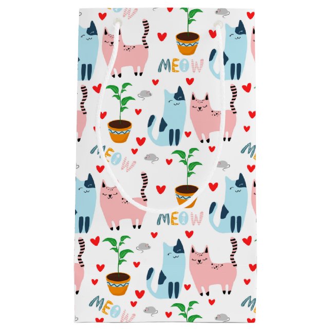 Roligt Katter och möss med hjärtor (Framsidan)