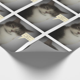 Roligt kattfoto presentpapper