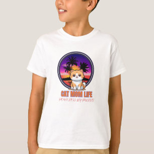 Roligt kattmammaliv t shirt