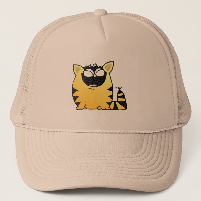 Roligt kattskratt keps (Framsida)