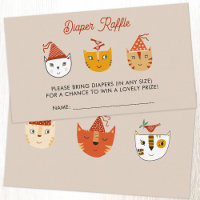 Roligt Kattunge Baby Shower Diaper Raffle