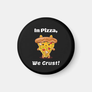 Roligt Kawaii Pizza Magnet