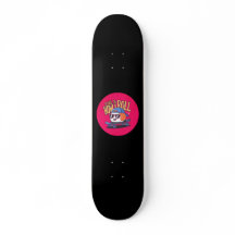 Roligt Kawaii Sushi på skateboard