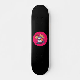 Roligt Kawaii Sushi på skateboard