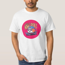 Roligt Kawaii Sushi på skateboard T Shirt