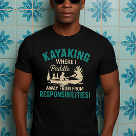 roligt Kayak-gåva,pappa mamma älskare T Shirt