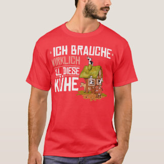 Roligt Khe-motiv Lantbrukare Bonde Kossa T Shirt