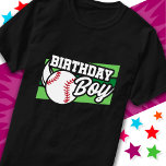 Roligt Kids Baseball Party Home Springa Birthday B T Shirt<br><div class="desc">Basbollens födelsedagsfest är en perfekt för en pojkes födelsedagsfest för baseboll. Underbar födelsedagsfest att kärlek spelar baseboll,  tittar på baseboll eller framtida basebollstjärnspelare! "Birthday Boy" med en baseboll på en baseball fält-grafik för en pojkes baseball-födelsedagsfest.</div>