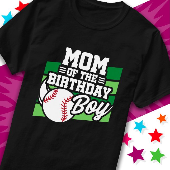 Roligt Kids Baseball Party Mamma i födelsedagstjoc T Shirt (Skapare uppladdad)