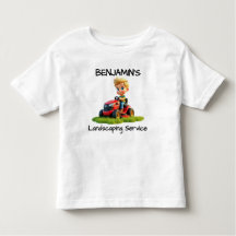 Roligt Kids Gräsmatta Mower T-Shirt eller Bodykost