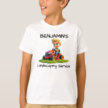 Roligt Kids Gräsmatta Mower T-Shirt eller Hoodie