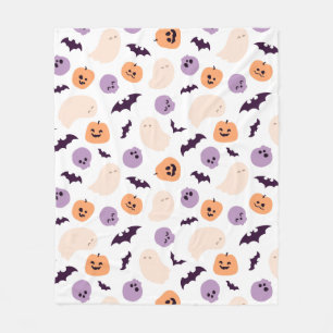 Roligt Kids Halloween Mönster Fleecefilt