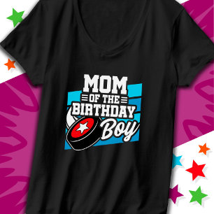 Roligt Kids Hockey Party Mamma vid födelsedagstjoc T Shirt