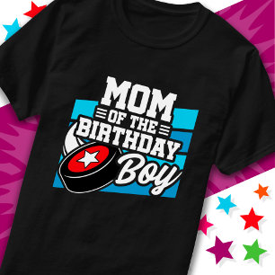 Roligt Kids Hockey Party Mamma vid födelsedagstjoc T Shirt
