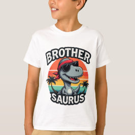 Roligt Kids T-Shirt med Dino Design