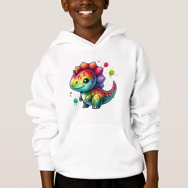 Roligt Kids'hoodie T Shirt (Framsida)