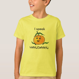 Roligt kinesiska mandarintalare t-shirt