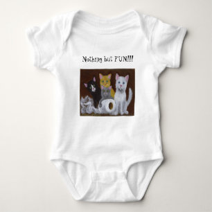 Roligt Kittens Baby Bodykostym T Shirt