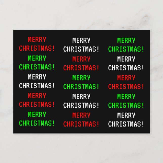 Roligt, klassiskt videospel Se "GOD JUL!" Vykort (Framsida)