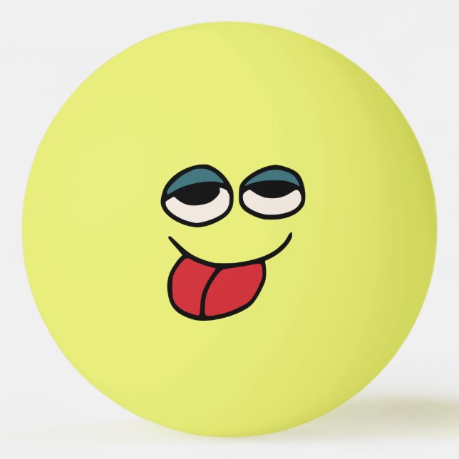 Roligt klibba ut Tounge PingPong boll (Framsidan)