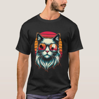 roligt klipp katt Lycka för män kvinnor och barn T Shirt