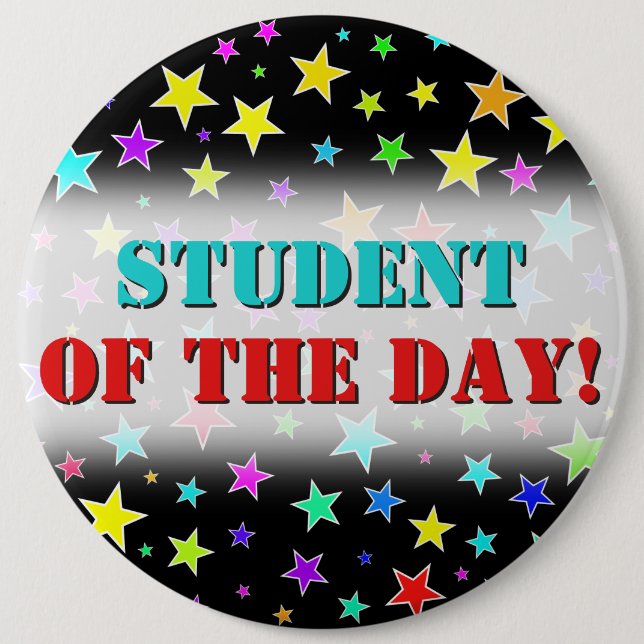 Roligt, knappen Färga stjärnor Mönster Knapp (Framsida)