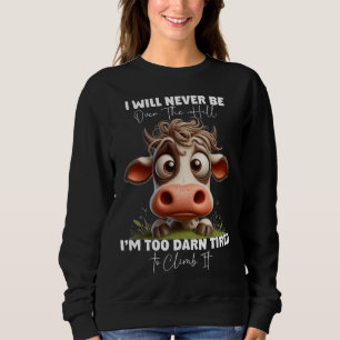 Roligt ko-citat present Jag kommer aldrig vara öve T Shirt