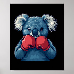 Roligt Koala Bear Boxing for a Champion and Boxing Poster