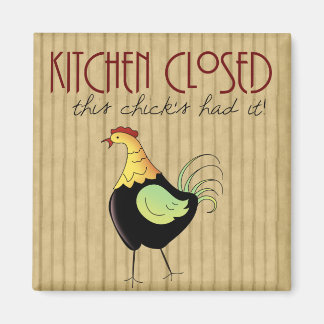 Roligt Köksstängd Tecknad Chicken Magnet