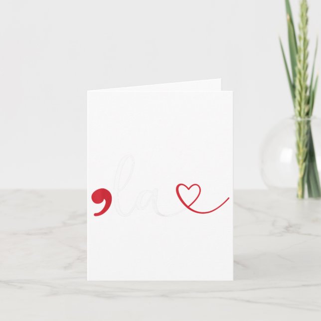 Roligt Kommatecken La Kamala Harris skiljetecken L Kort (Framsida)