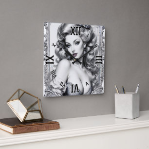 Roligt: Konceptet AI i Mitten Namn enligt artikel  Fyrkantig Klocka