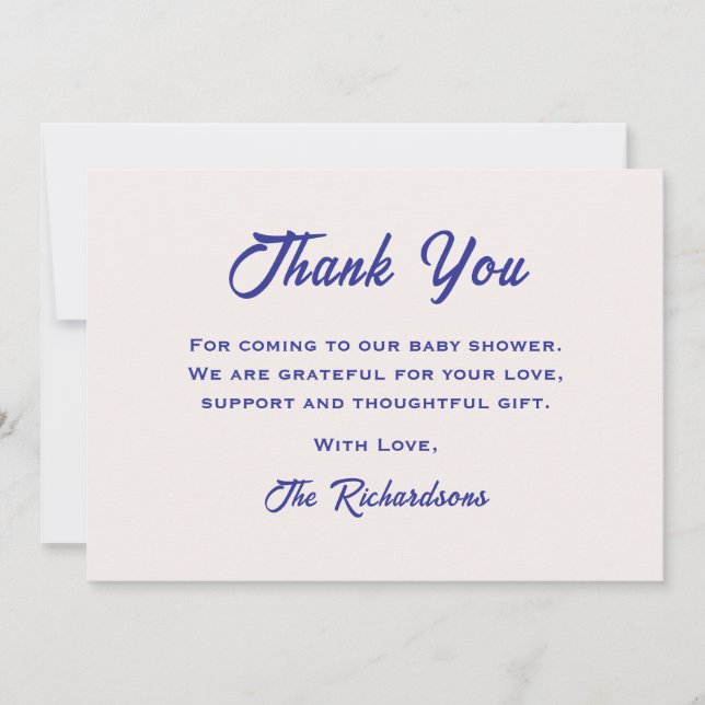 Roligt Könsneutral Vi är över Måne-babyduschen Tack Kort (Framsida)