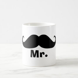 roligt koppla ihop mugguppsättningen x2, mr & mrs kaffemugg