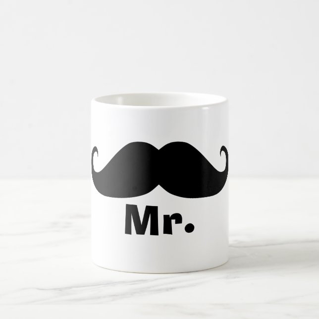 roligt koppla ihop mugguppsättningen x2, mr & mrs kaffemugg (Center)