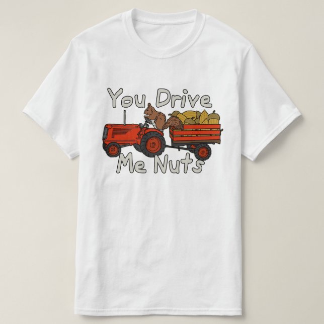 Roligt kör du mig nötekorrevitsen t-shirt (Design framsida)