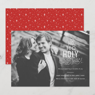 Roligt kort för gravidmeddelandehelgdag