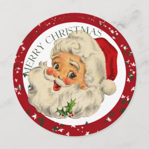 Roligt kort för inbjudan för Santa ~-jul