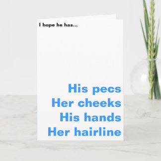 Roligt kort för nyfödd bebis - pojke