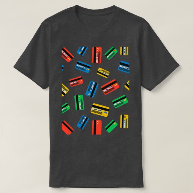 roligt kredit-kort t 2 t shirt (Design framsida)