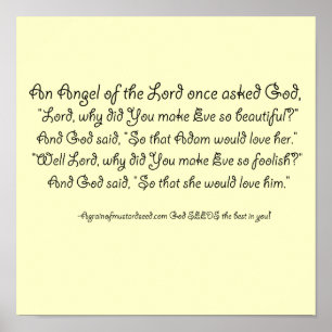 Roligt - kristna citattecken poster