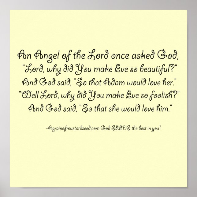 Roligt - kristna citattecken poster (Framsidan)