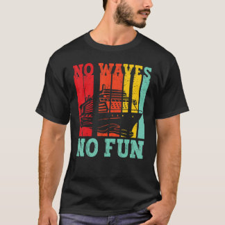 Roligt Kryssning Kryssningsfartyg Retro Inga Vågor T Shirt