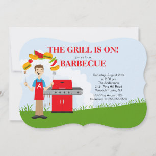 Roligt Kung till inbjudan från Grill Barbecue Part