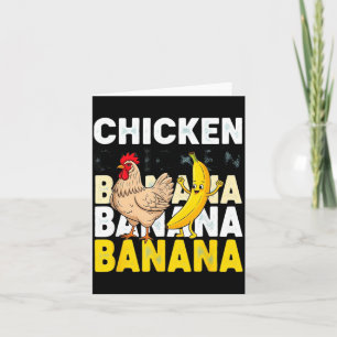 Roligt Kyckling Banana Dans Meme För Barn & Vuxna Kort