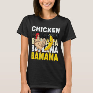 Roligt Kyckling Banana Dans Meme För Barn & Vuxna T Shirt