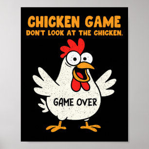 Roligt Kycklingspel Titta Inte På Kycklingen Anima Poster
