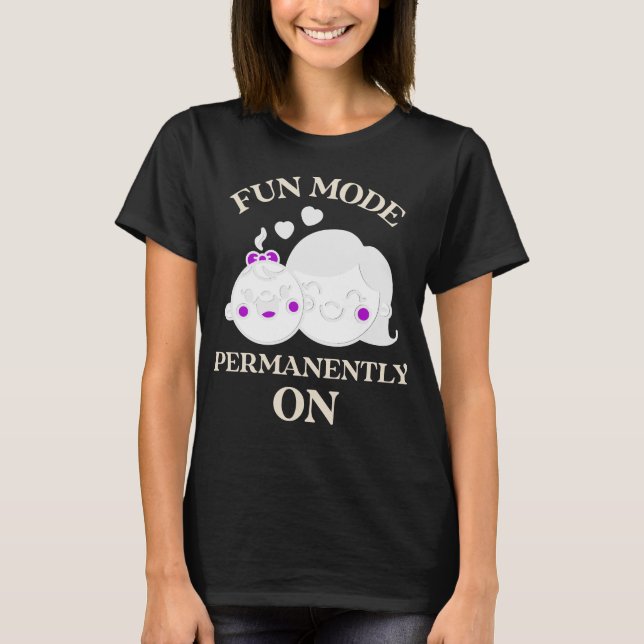 Roligt Läge Permanent På Lärare T Shirt (Framsida)