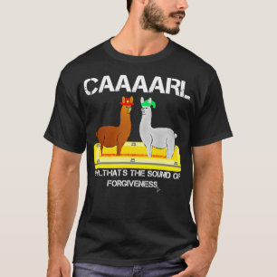 roligt lama med hattlama med förlåtelse t shirt