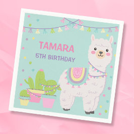 Roligt Lama party Pappersservett
